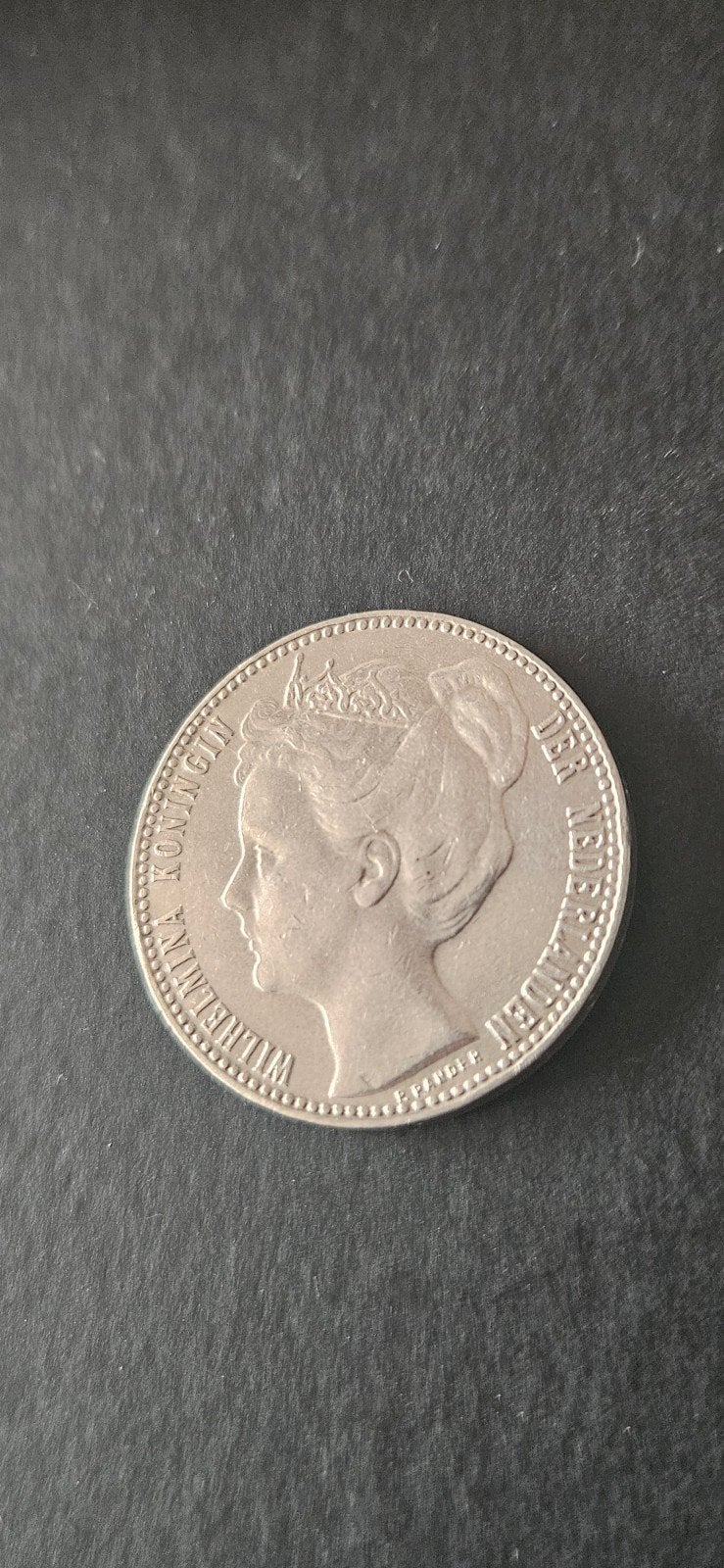 Zilveren gulden 1904 wilhelmina mooie kwaliteit zie foto's, Postzegels en Munten, Munten | Nederland, Losse munt, 1 gulden, Koningin Wilhelmina