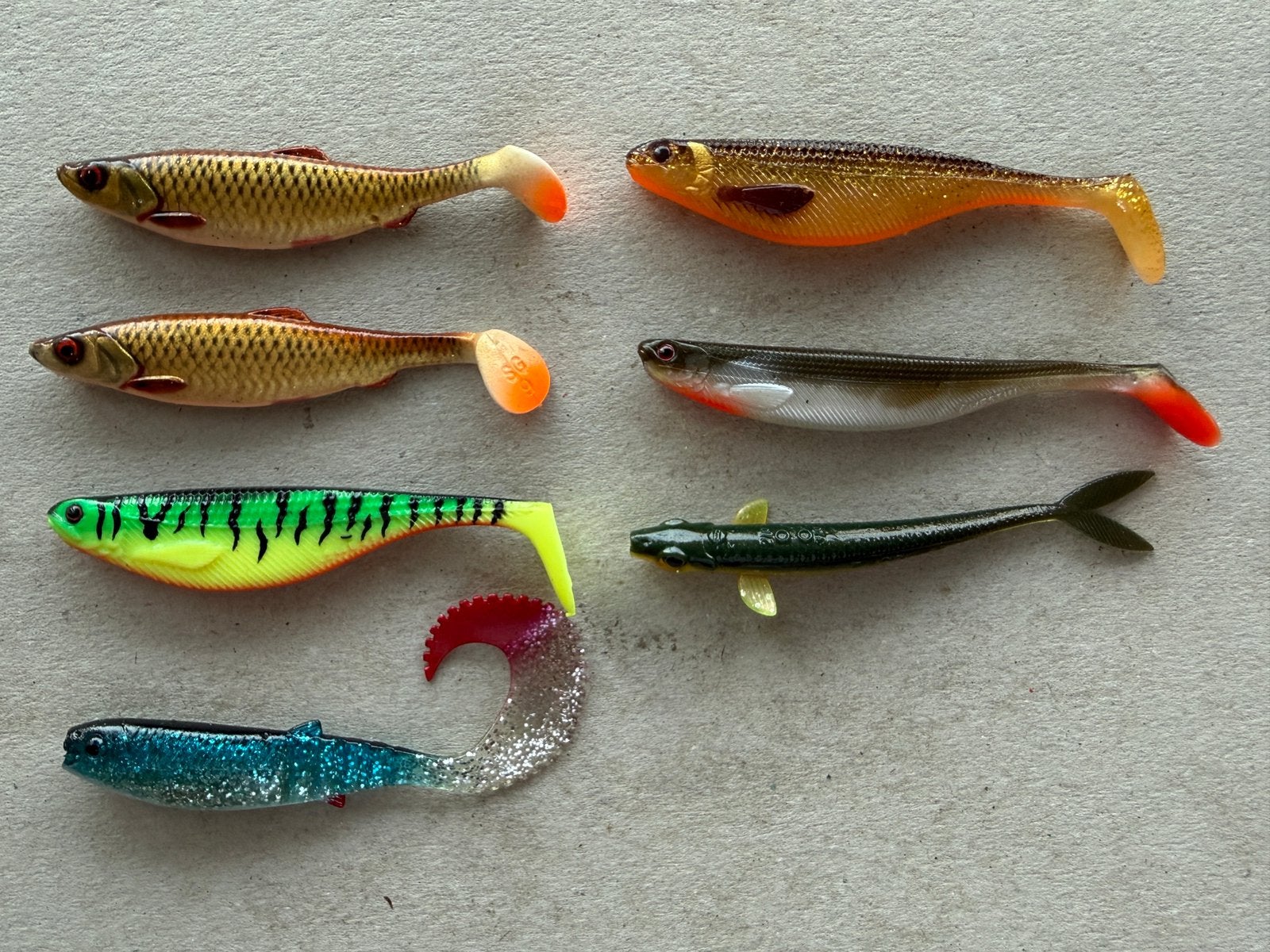 7x softbait shads 9-10 cm – Westin - SPRO - diverse, Ophalen of Verzenden, Nieuw, Overige typen