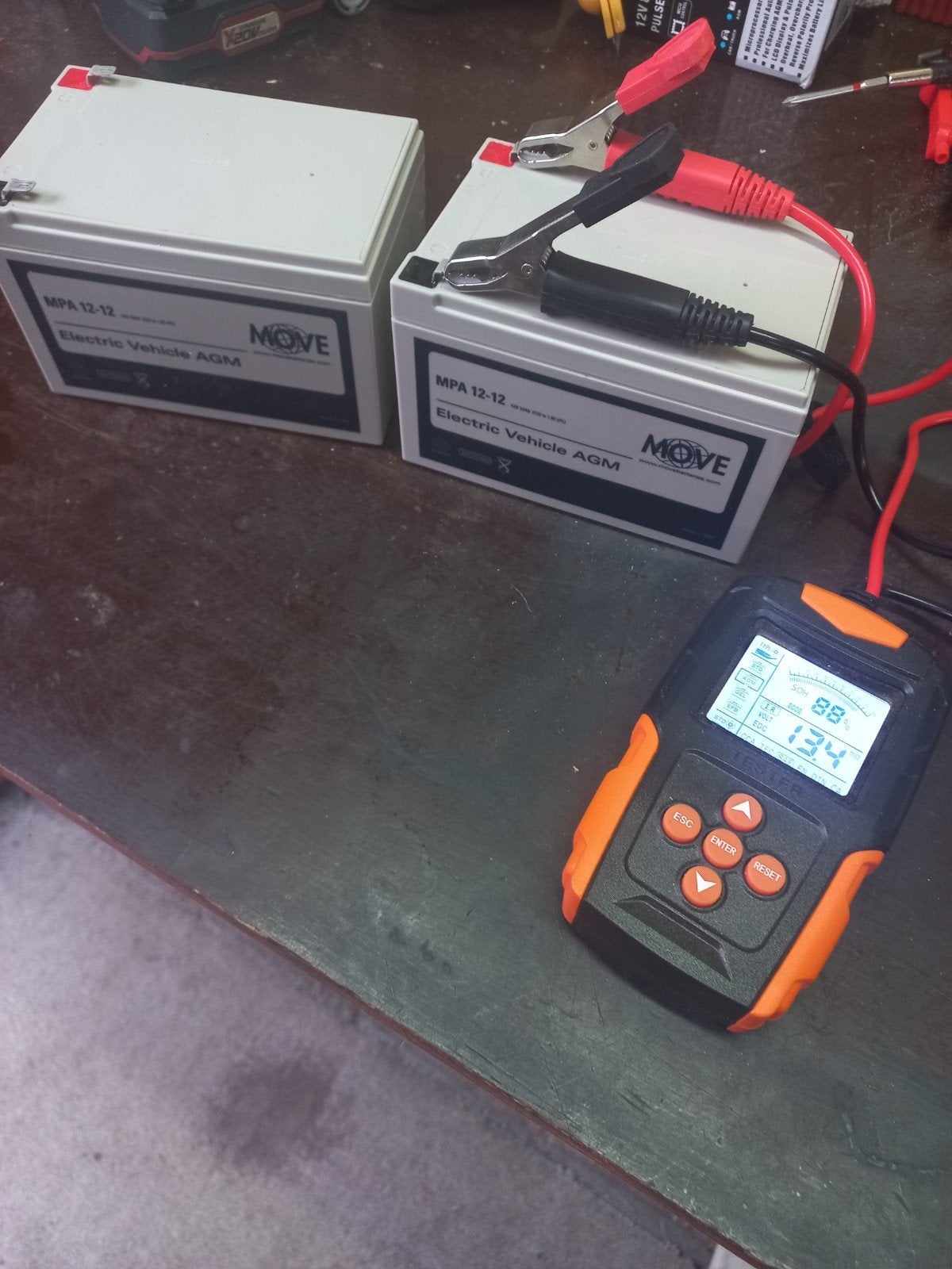 MOVE MPA 12-12 Electric AGM Accu 12V 12Ah, Gebruikt, Universele onderdelen