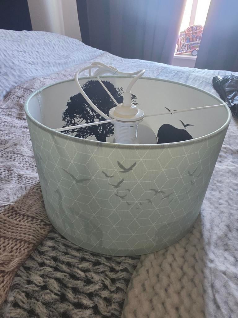 Leuke kinderlamp met diertjes, Ophalen, Groen, Rond