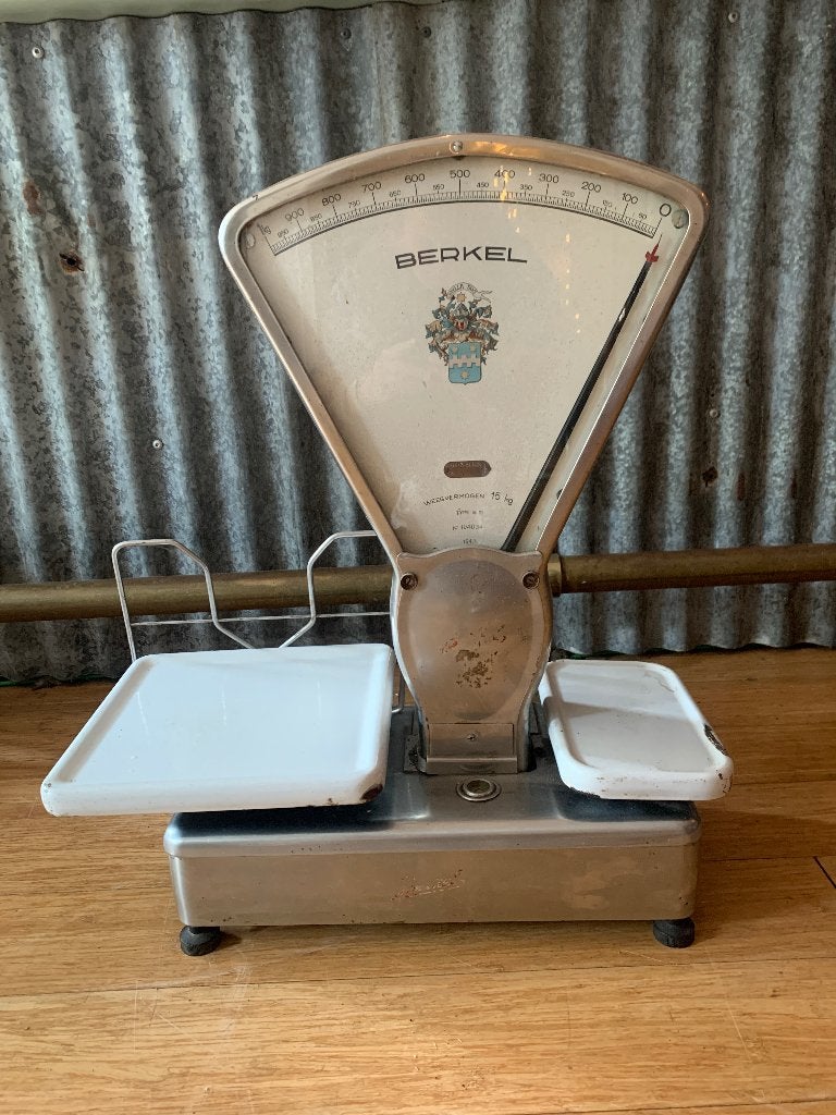 BERKEL Weegschaal vintage, Gebruikt, Winkelweegschaal, Ophalen of Verzenden, 10 tot 50 kg