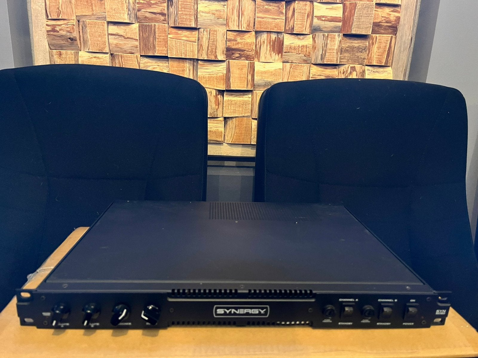Synergy Syn-5050 eindtrap 50 watt stereo zgan!!!, Ophalen of Verzenden, Zo goed als nieuw, 50 tot 100 watt