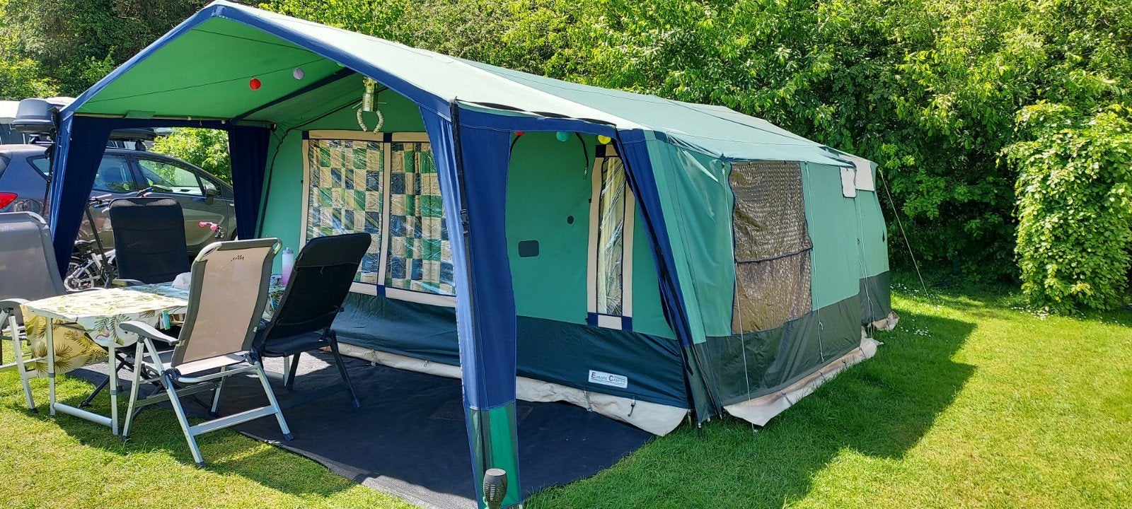 Cabanon Europa Camper vouwwagen, Caravans en Kamperen, Vouwwagens, Ophalen, Groen, Tot en met 6, Cabanon
