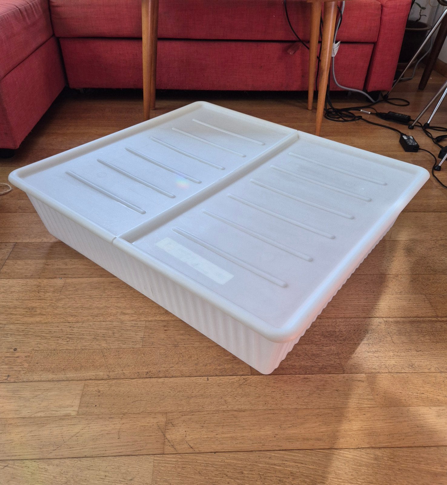 Opbergbox voor onder bed 2 stuks Ikea Dilling 77x70x20, Huis en Inrichting, Woonaccessoires | Kisten, Ophalen, Kunststof, Gebruikt