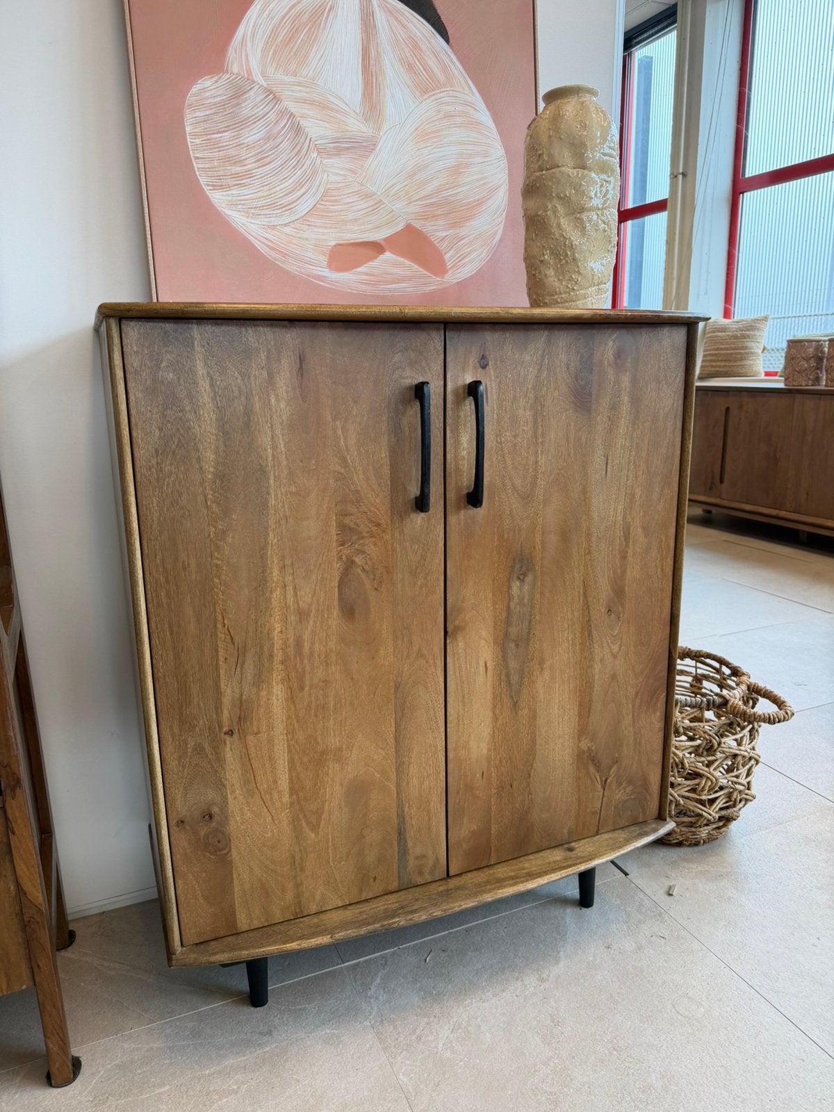 Magazijn leegverkoop dressoir industrieel mangohout metaal, Hout, Nieuw, Ophalen of Verzenden, Info@wkhome.nl