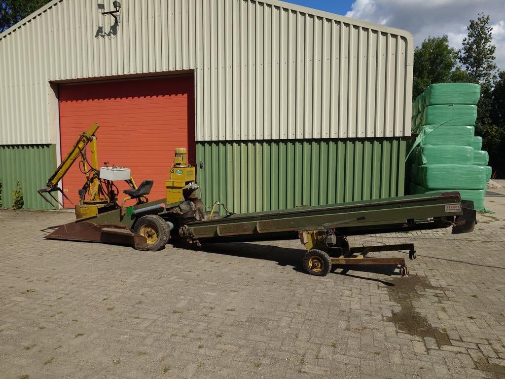 Visser OM600 Opschepmachine met frequentie regelaar, Ophalen
