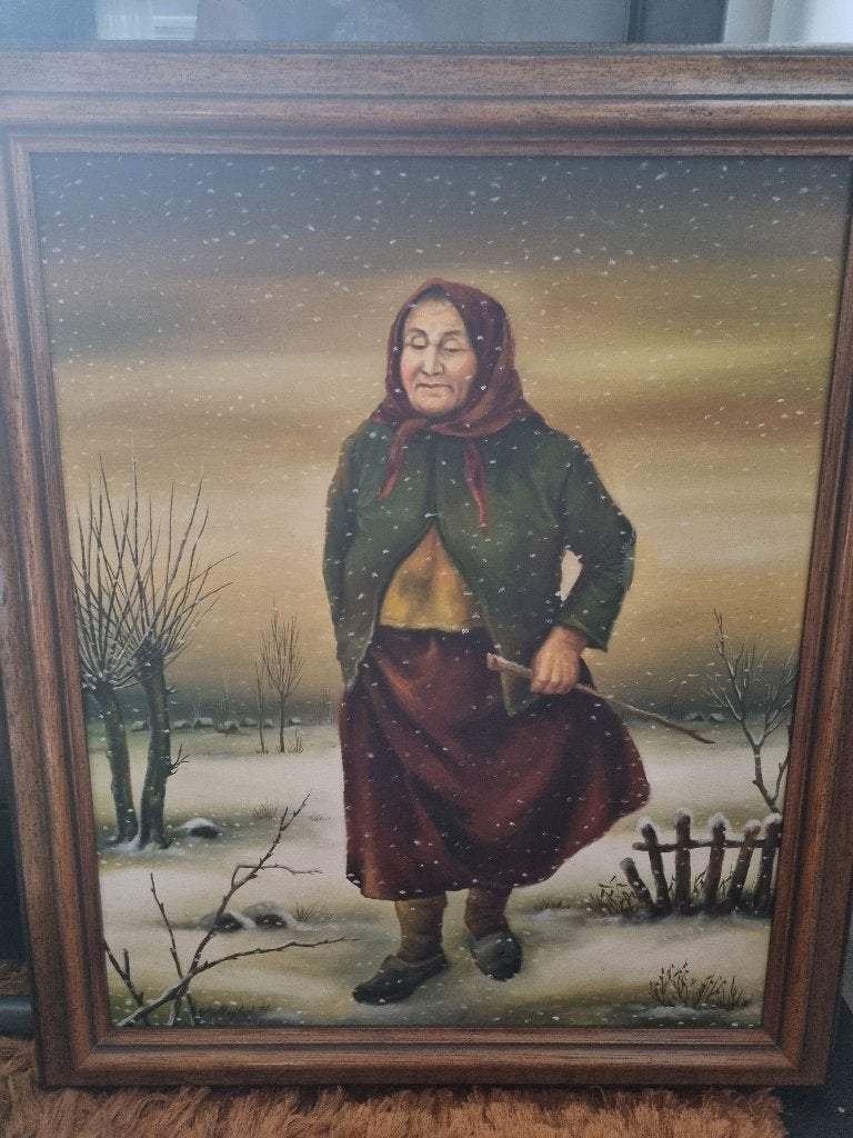 Schilderij Stojkov 1977, Antiek en Kunst, Ophalen, Overige stijlen, Doek, Portret of Personen