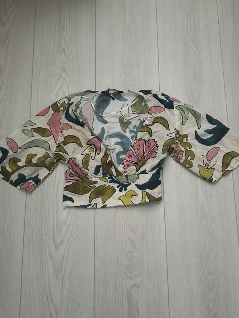 Zara blouse ( zomerse top shirt van de zara), Ophalen of Verzenden, Zo goed als nieuw, Maat 34 (XS) of kleiner, Beige