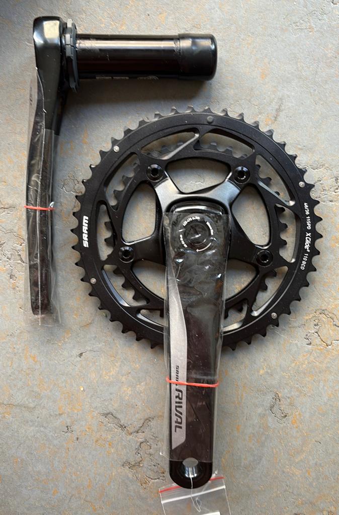 SRAM Rival22 crankset (46-36) 170mm BB30, Fietsen en Brommers, Fietsonderdelen, Ophalen of Verzenden, Nieuw, Gravelbike, Crankstel of Pedalen