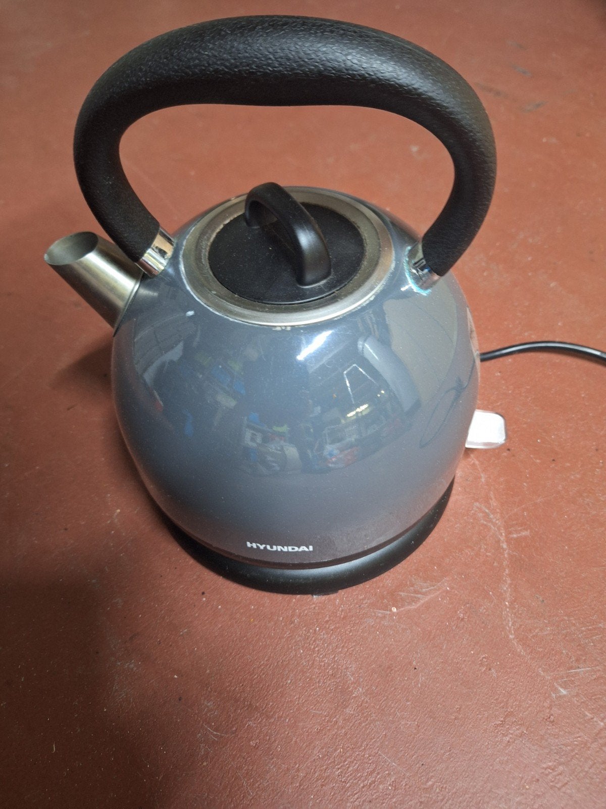 Hyundai Waterkoker - Grijs, Zo goed als nieuw, Witgoed en Apparatuur, 1 tot 2 liter, Ophalen of Verzenden, Zo goed als nieuw