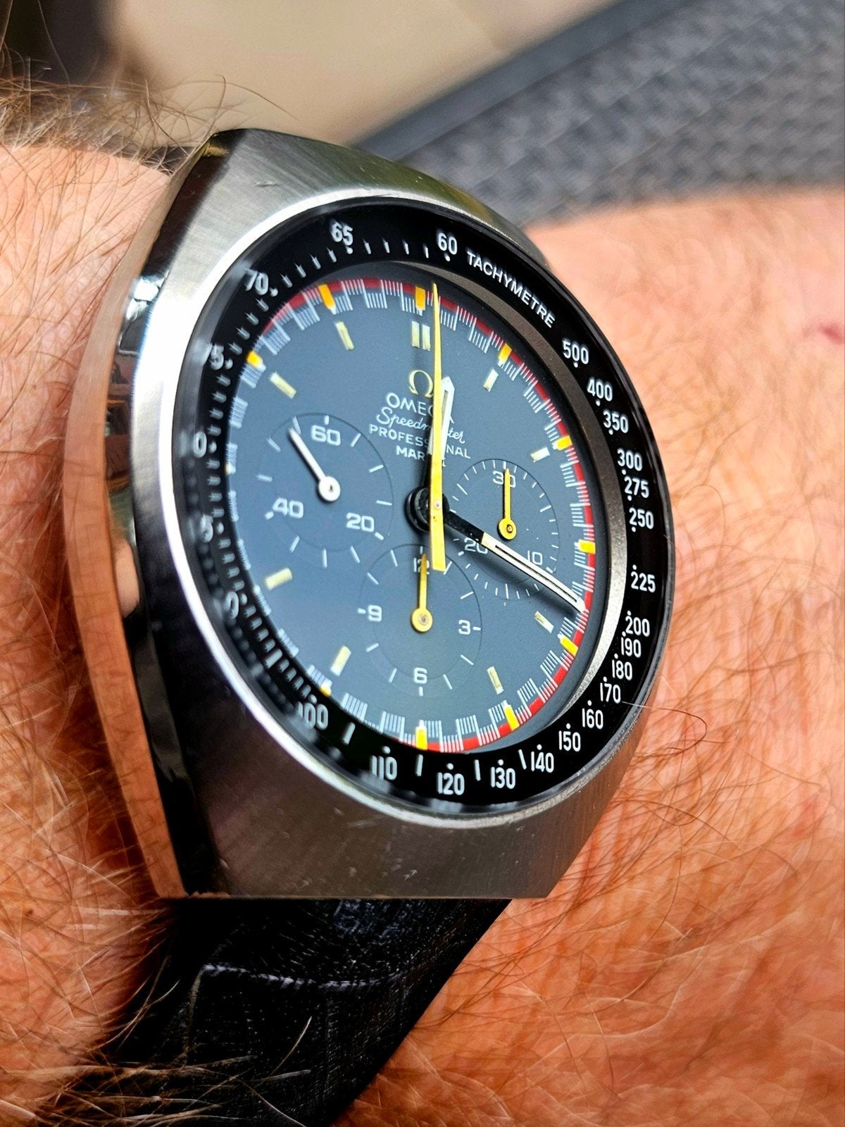 Omega Speedmaster Mark V Vintage Horloge, Ophalen of Verzenden, Staal, Omega, 1960 of later