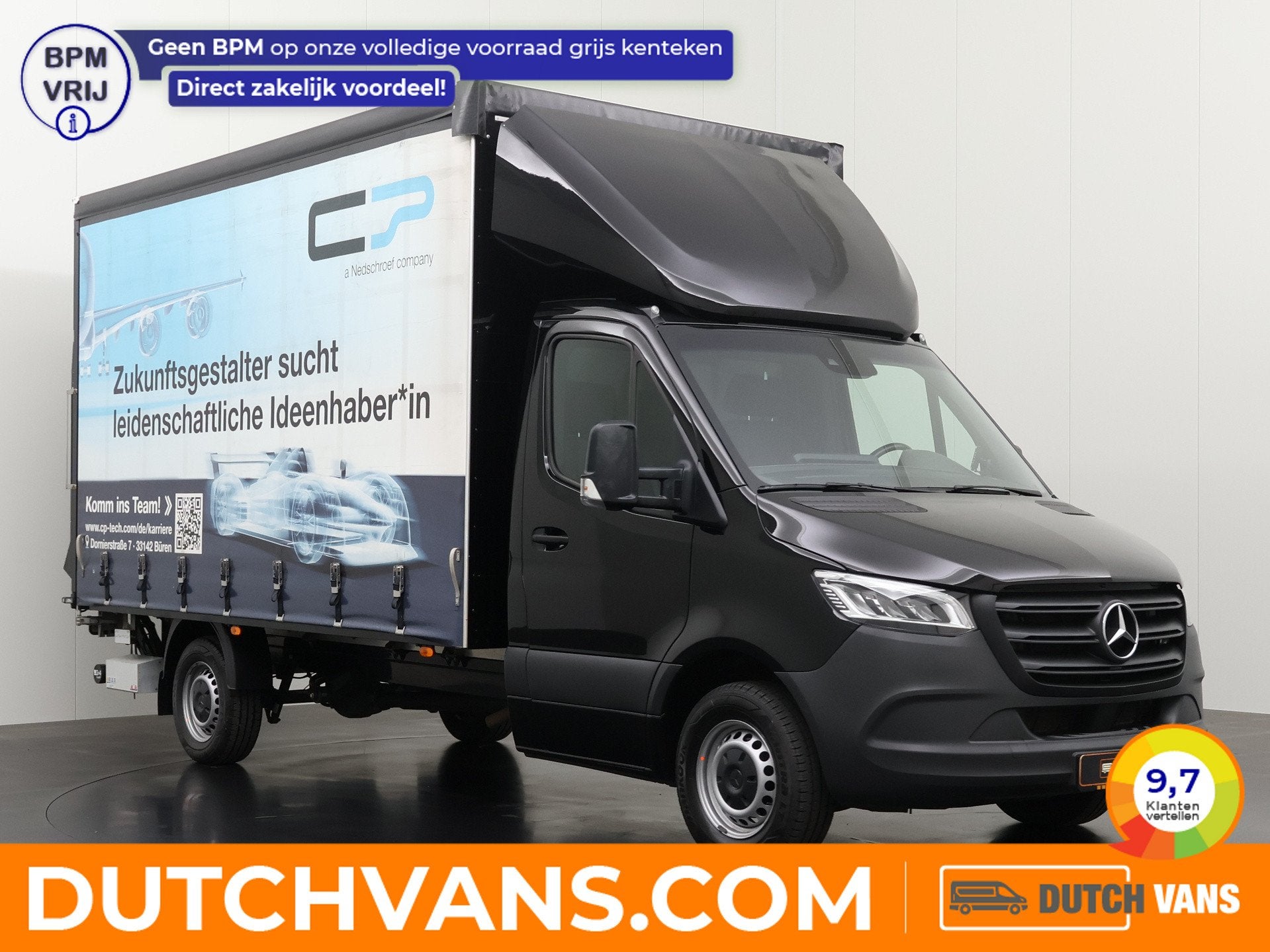 Mercedes-Benz Sprinter 317CDI Automaat Bakwagen+Laadklep | S, Automaat, Gebruikt, 2000 kg, Zwart