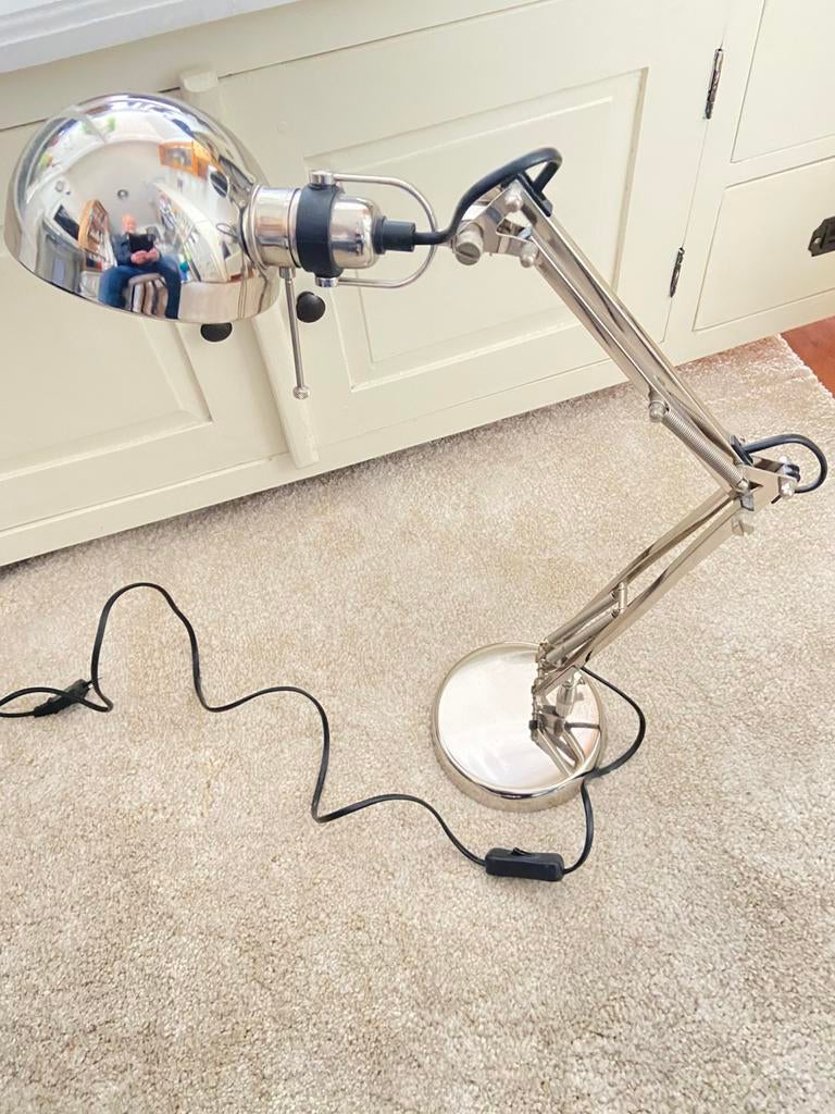Bureau lamp, Ophalen, Zo goed als nieuw, Metaal, Minder dan 50 cm