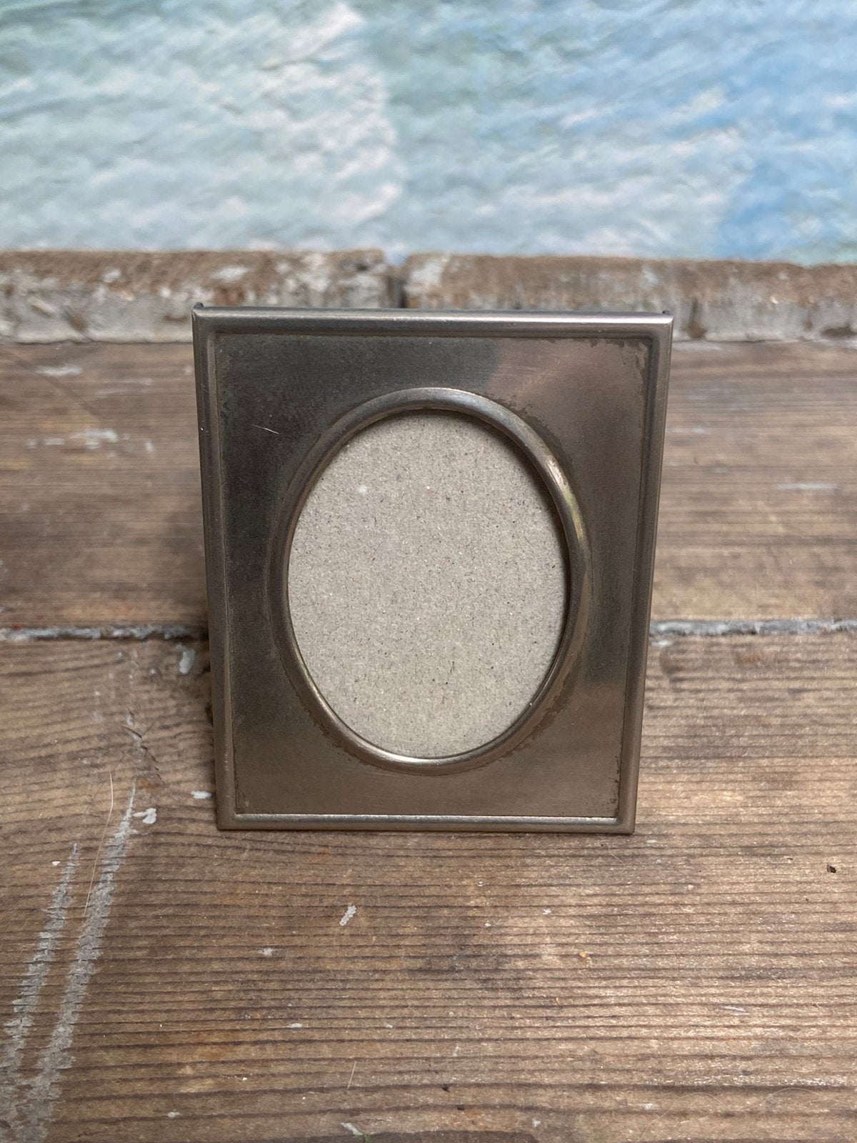 Vintage mini fotolijstje waarschijnlijk verzilverd, Ophalen of Verzenden