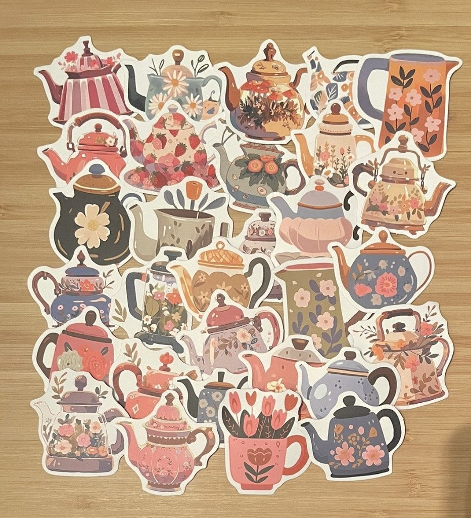 Thee kopjes stickers, Verzenden, Nieuw, Meerdere stickers