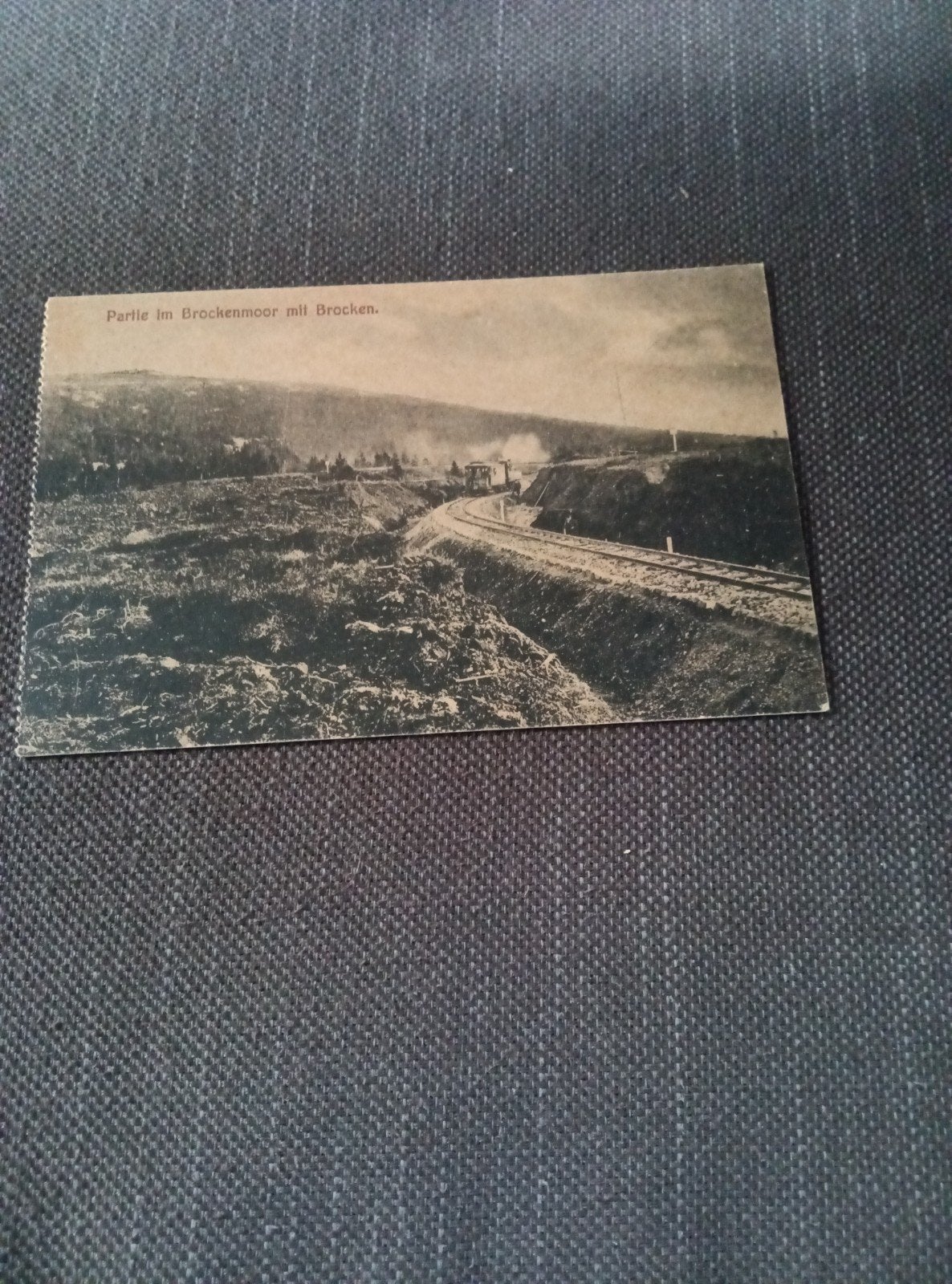 Oude ansichtkaart: Brockenmoor met Brocken, Duitsland, Ophalen of Verzenden, Voor 1920, Gelopen, Duitsland