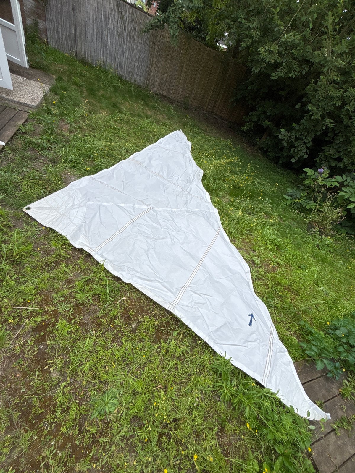 Stormfok 5 x 3,5 meter, Gebruikt, Stormfok, 15 tot 30 m², Ophalen of Verzenden