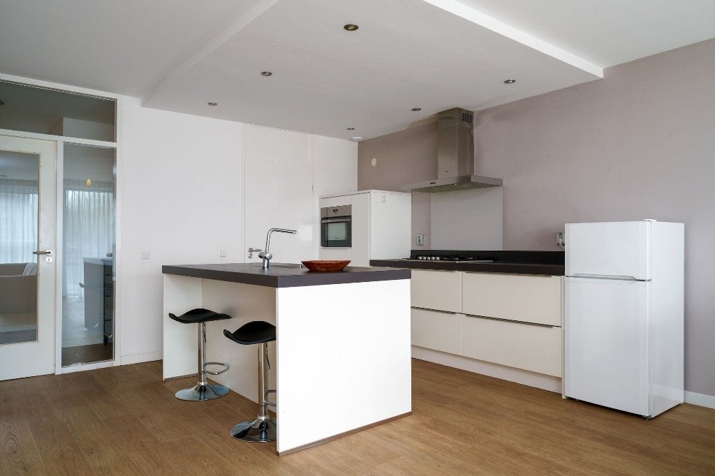 Complete keuken + Zanussi/Liebherr apparatuur €500, ook los, Ophalen, Gebruikt, Overige typen, Crème