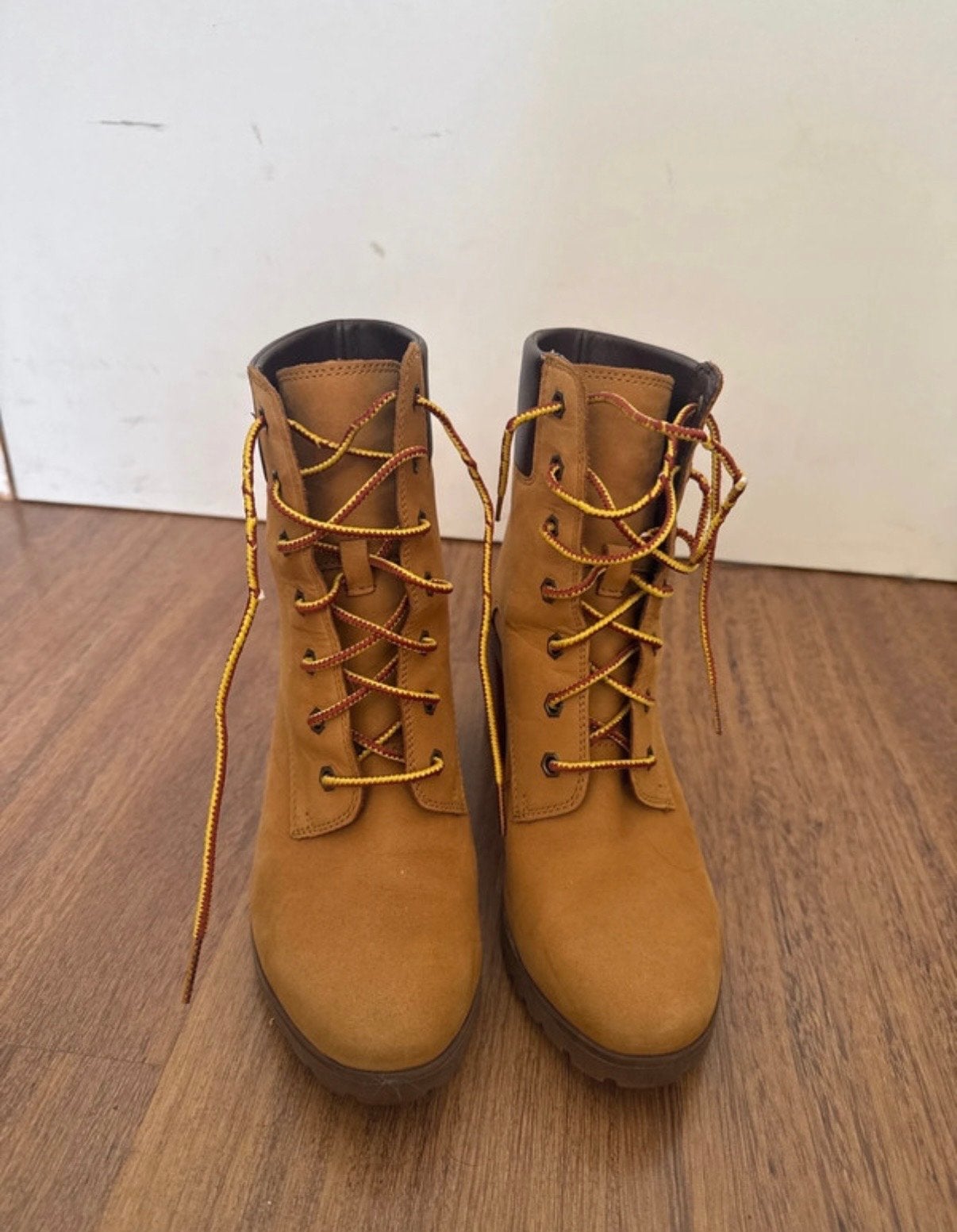 Timberland Hakken - Maat 38,5 - Goede Conditie, Ophalen of Verzenden, Gedragen, Bruin, Schoenen met hoge hakken