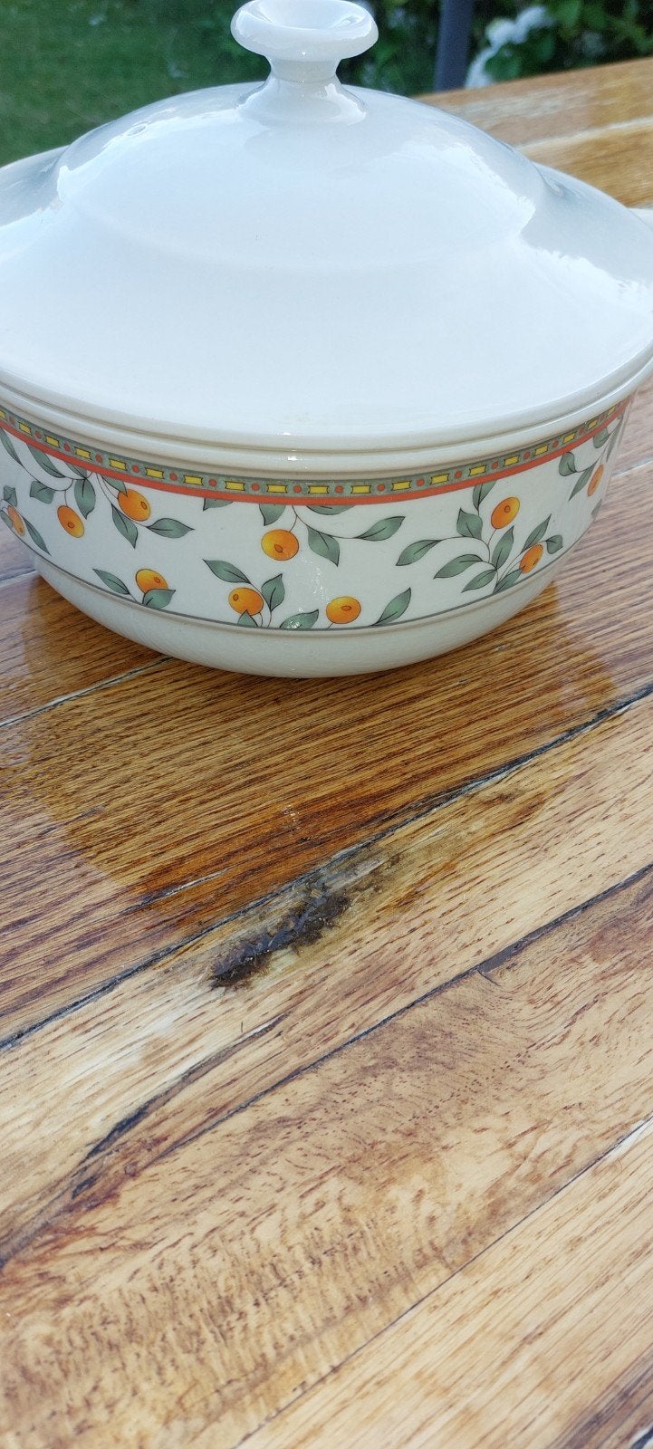 Arzberg ovenschaal met deksel/sinaasappels/KOFFIETIJD, Ophalen of Verzenden, Overige stijlen, Porselein, Schaal of Schalen