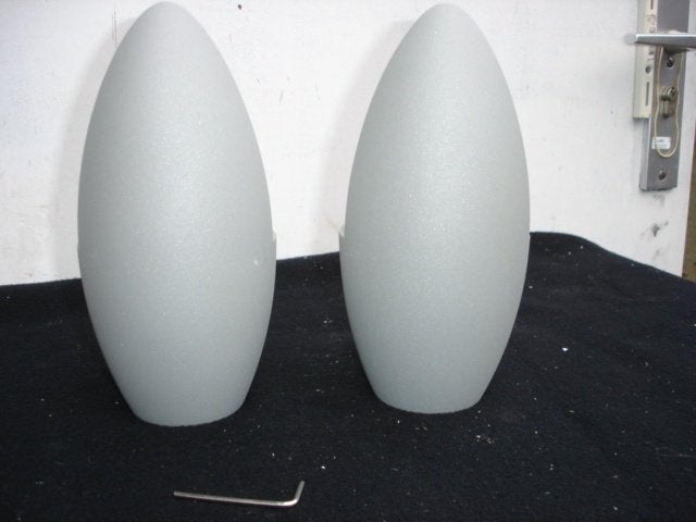 Twee design grijs gepoedercoat LED buiten/ binnen wandlamp, Huis en Inrichting, Grijs, Ophalen of Verzenden, Zo goed als nieuw