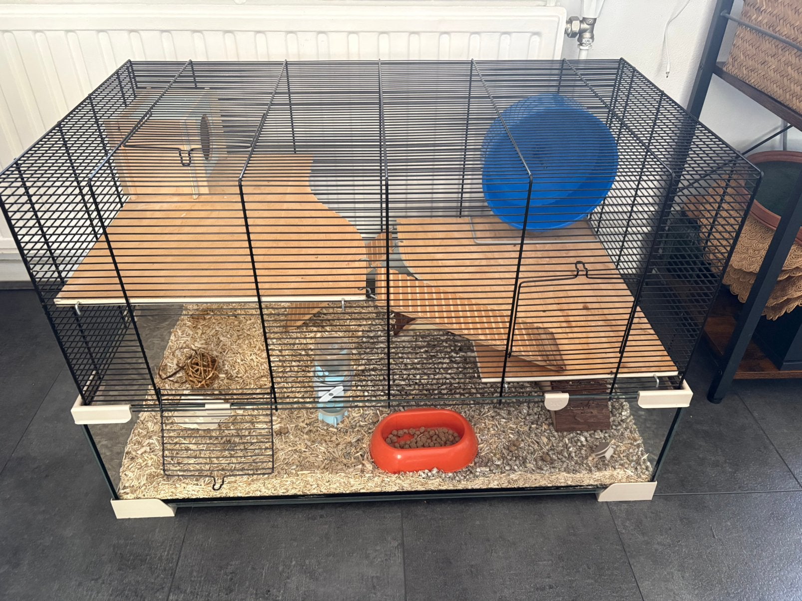 Hamster kooi, Dieren en Toebehoren, Knaagdieren en Konijnen | Hokken en Kooien, Kooi, Gebruikt, Hamster, 75 tot 110 cm