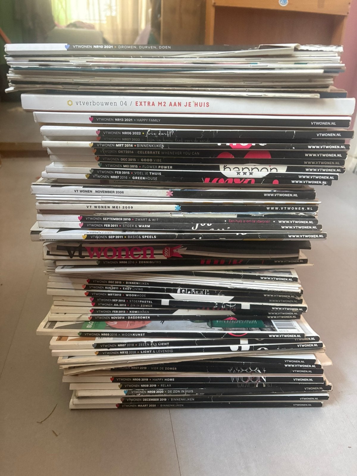 Gratis Enorme stapel ruim 40 stuks  vtwonen oude jaargangen, Ophalen, Gelezen, Sport en Vrije tijd