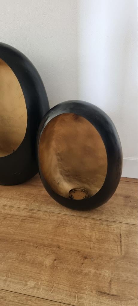2 Eggs windlichten, Huis en Inrichting, Woonaccessoires | Kandelaars en Kaarsen, Ophalen of Verzenden