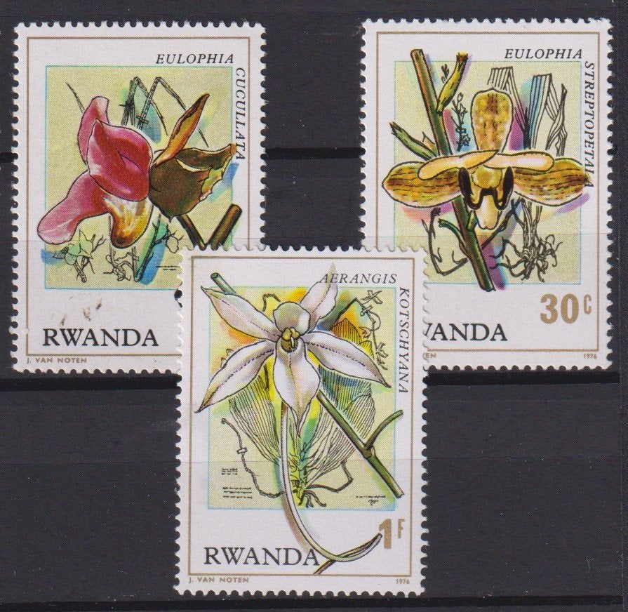 Rwanda 1974 Bloemen, Verzenden, Postfris, Dier of Natuur