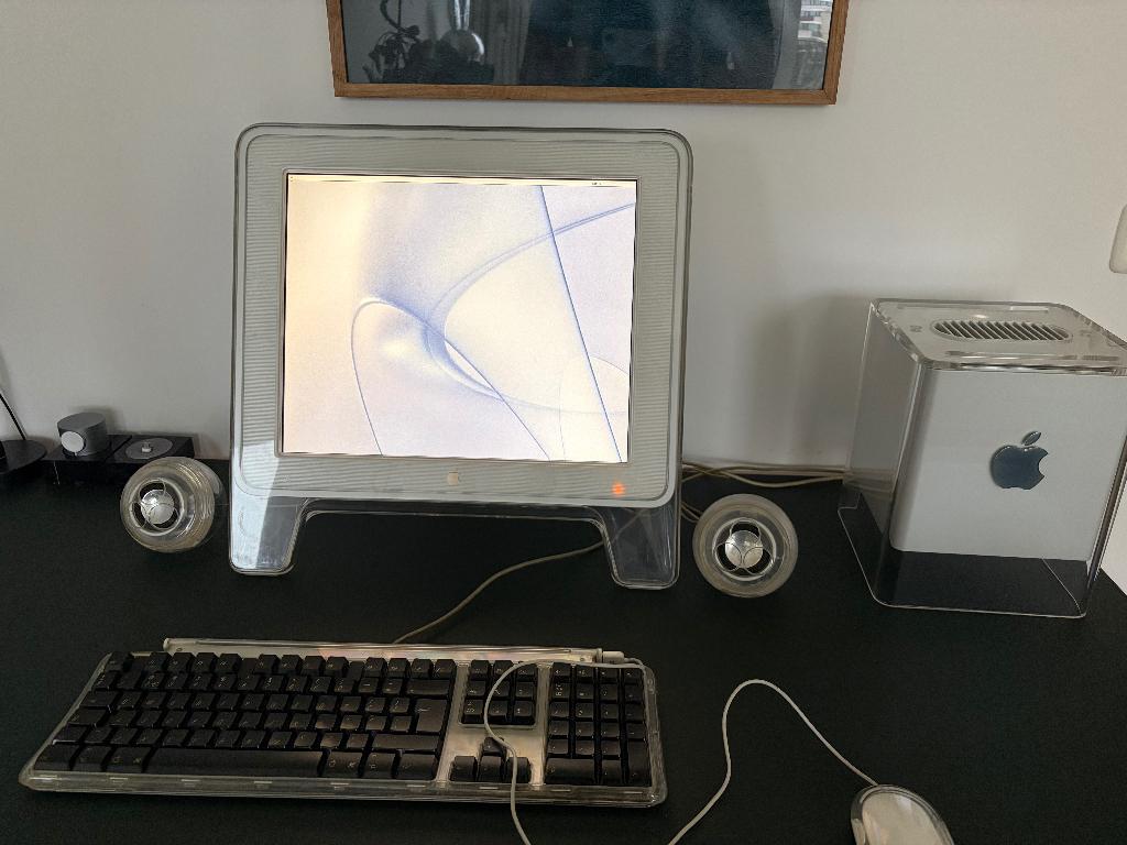 Apple Power Mac G4 Cube Met 15" Studio Display, Computers en Software, Apple Desktops, Minder dan 4 GB, HDD, Minder dan 2 Ghz
