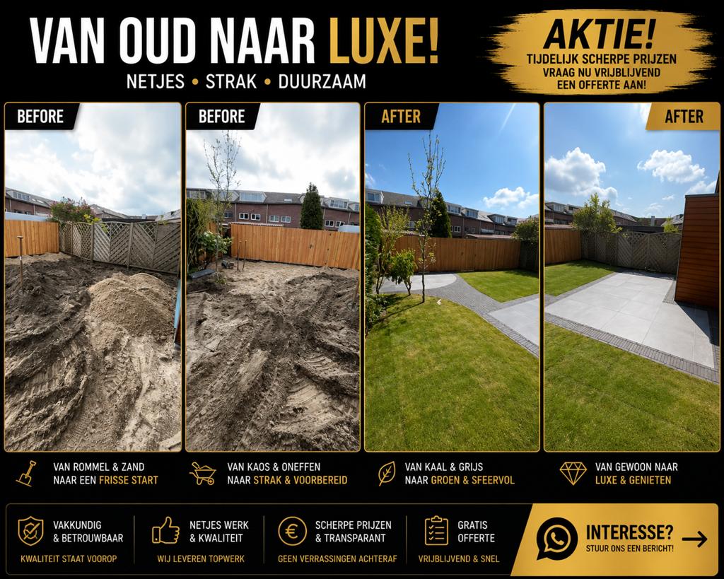AKTIE  STRATENMAKER VOOR OPRIT, TERRAS EN TUIN  AKTIE, Diensten en Vakmensen, Tuinmannen en Stratenmakers, Bestrating