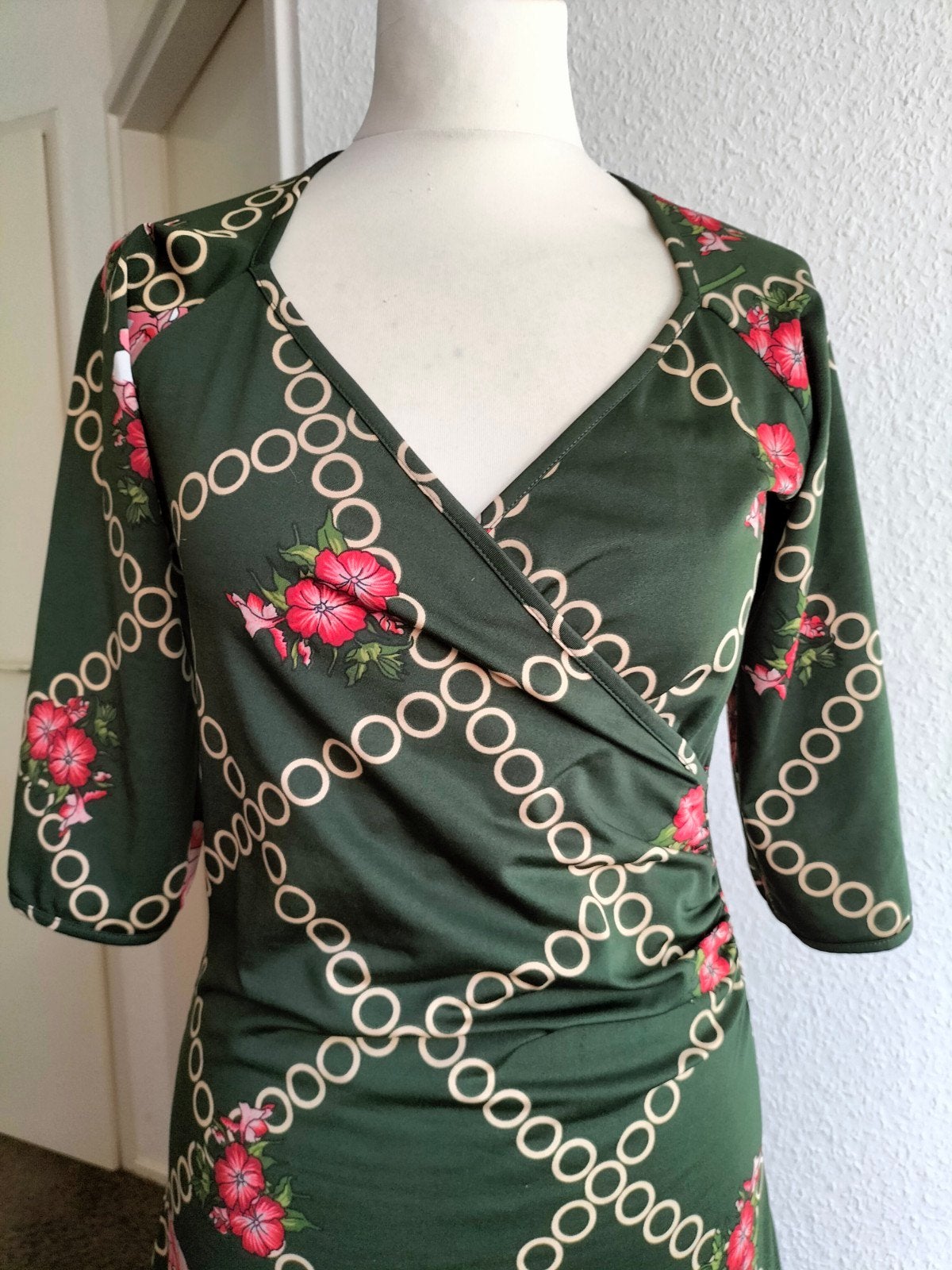 jurkje van King Louie maat s, Kleding | Dames, King louie, Zo goed als nieuw, Knielengte, Groen