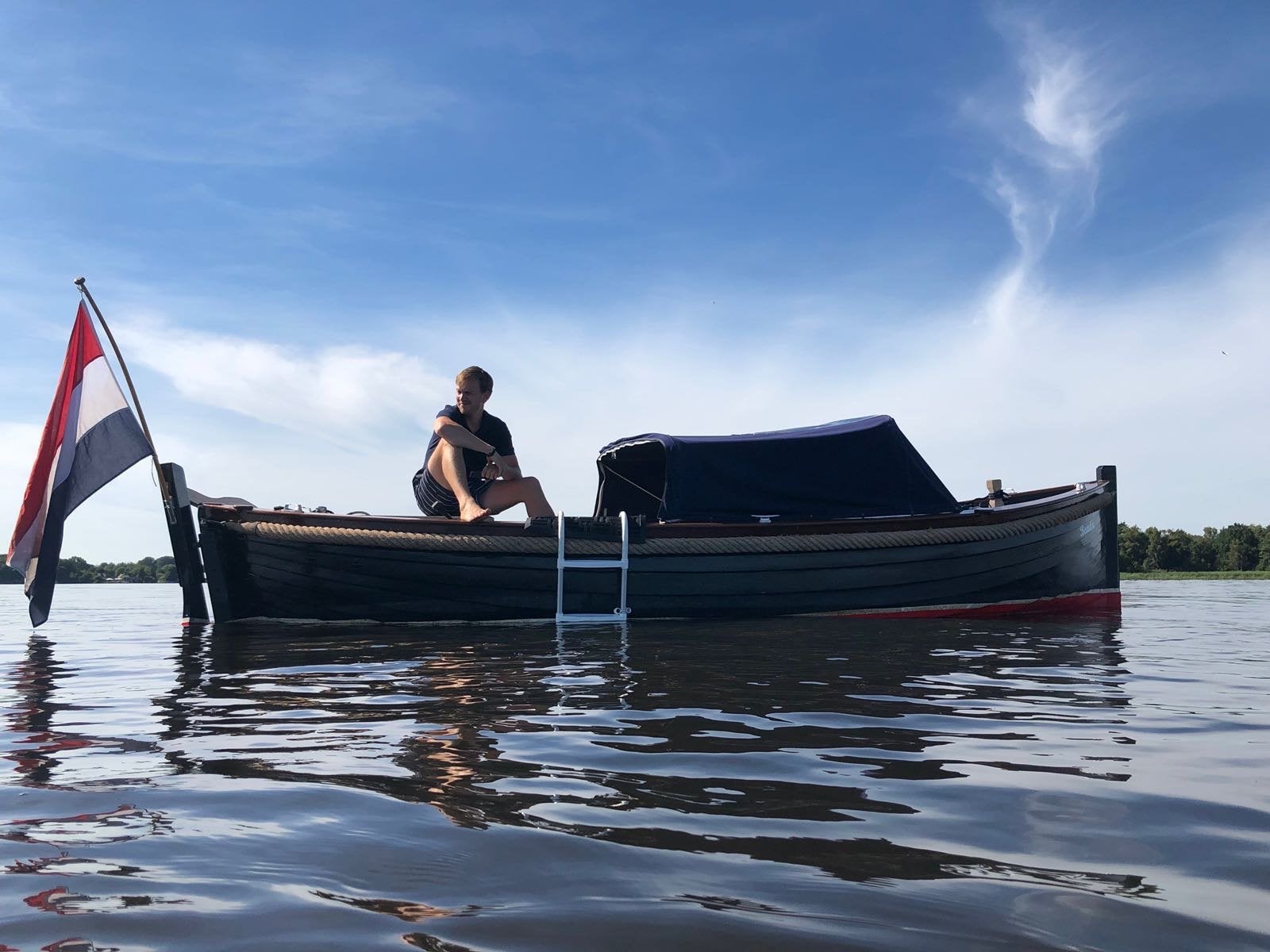 Prachtige klassieke sloep 'Beautje' met dieselmotor, Watersport en Boten, Ophalen, Overige merken, Gebruikt, Afdekzeil