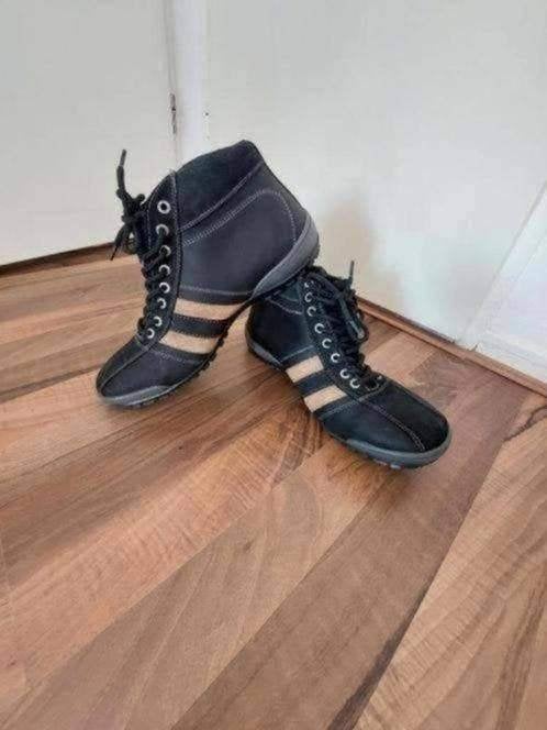 Zwarte schoenen van Triple XXX, Shock Absorber,Maat 42, Ophalen of Verzenden, Gedragen, Zwart, Werkschoenen