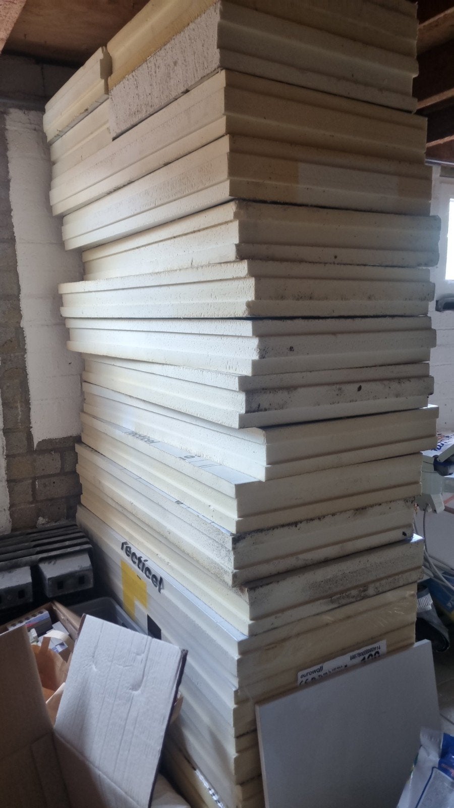 Pir platen Recticel 16 stuks...  12 cm dik, Doe-het-zelf en Verbouw, Ophalen of Verzenden, Hardschuim (Pir), 12 cm of meer, 15 m² of meer