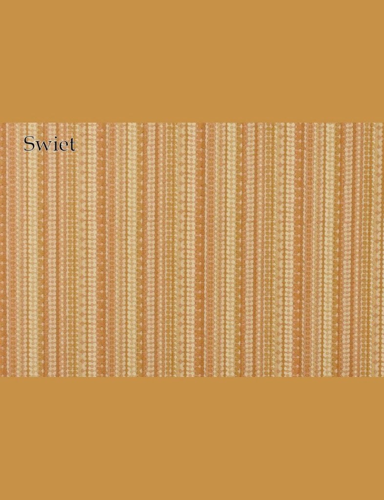 3739 Retro oranje behang met gestreept vintage patroon swiet, Ophalen of Verzenden, Oranje