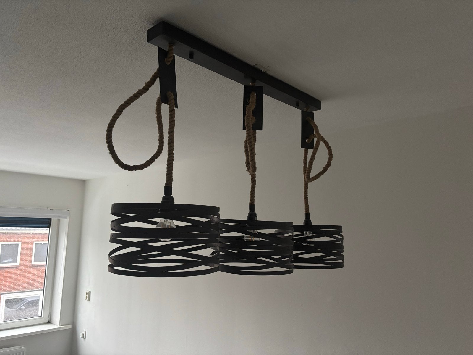 Industriële hanglampen, in hoogte verstelbaar, Ophalen, Gebruikt, Metaal, E27 (groot)