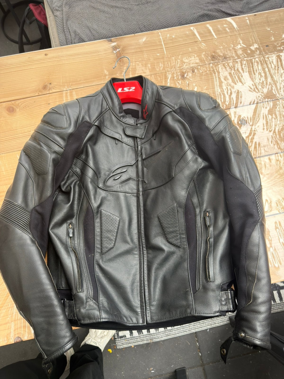 Leren Alpinestars pak, Motoren, Kleding | Motorkleding, Ophalen of Verzenden, Tweedehands, Combipak