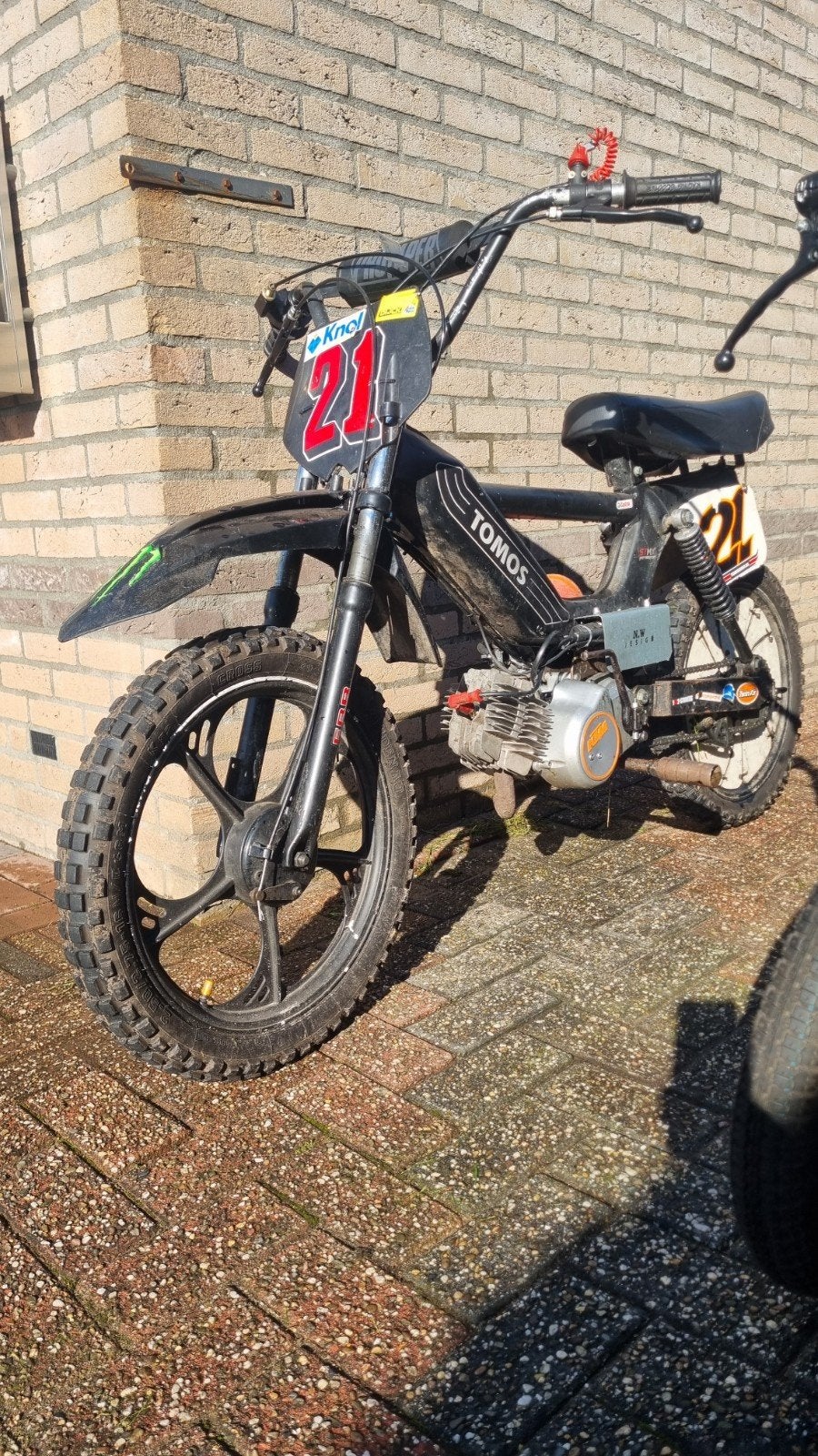 Tomos Crosser en frame met kenteken, Ophalen, Gebruikt, Overige modellen, Maximaal 45 km/u