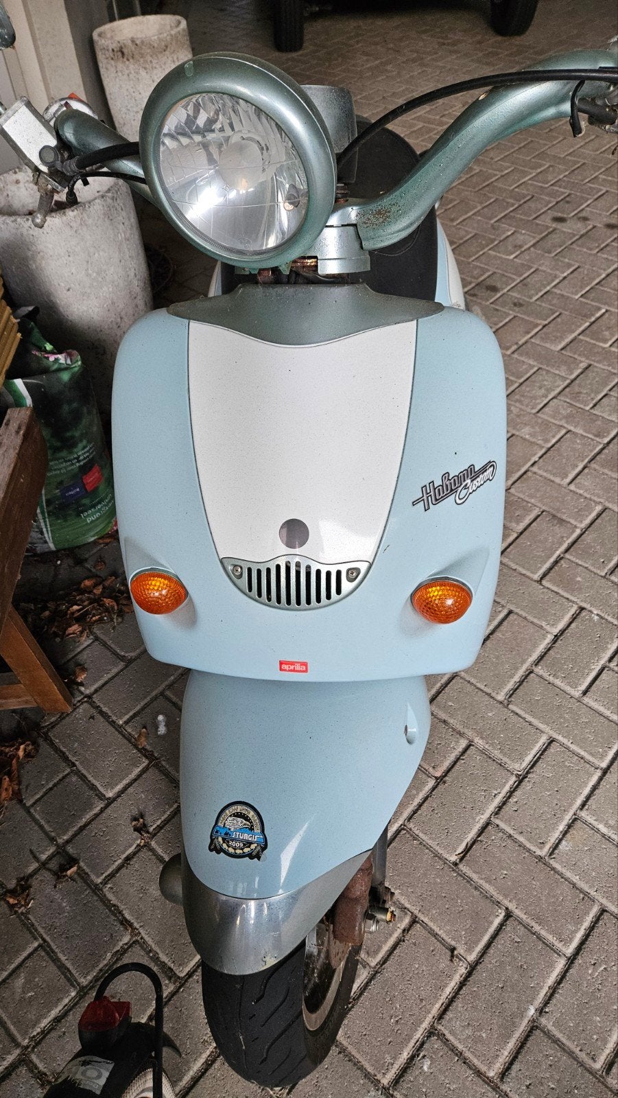 Loop/sloop Aprilia Habana Custom - Lichtblauw, Ophalen, Gebruikt, Benzine