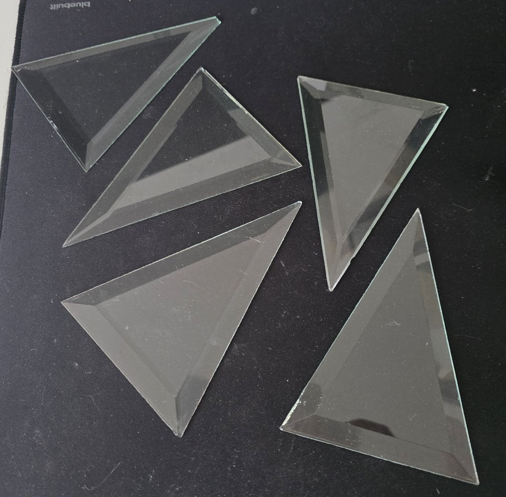 facet glas elementen. 5 stuks voor 20 euro incl kopere rib, Ophalen of Verzenden
