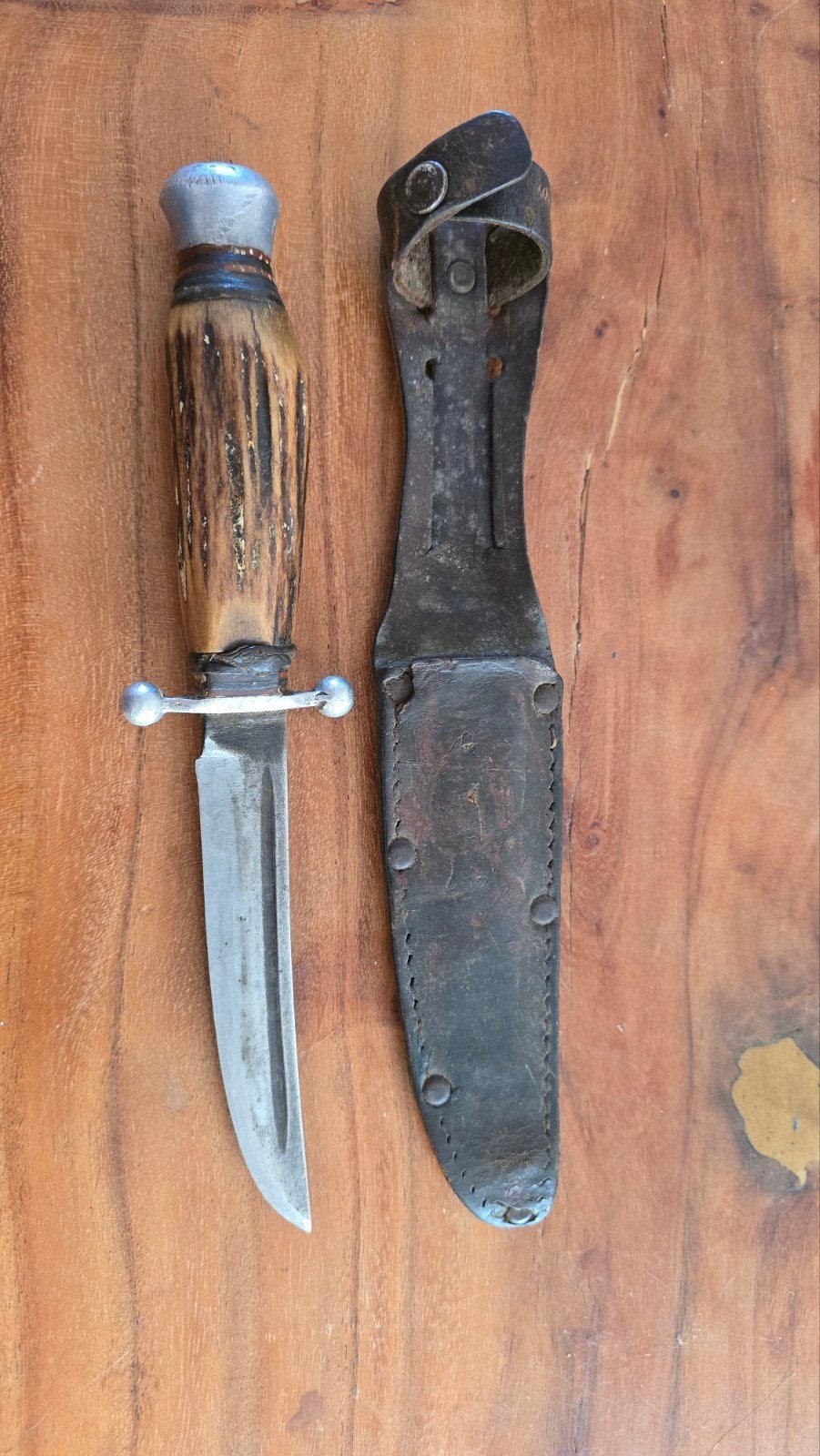 Antiek jachtmes, hertshoorn, hert, jacht, vintage, Verzamelen, Ophalen of Verzenden, Overige gebieden