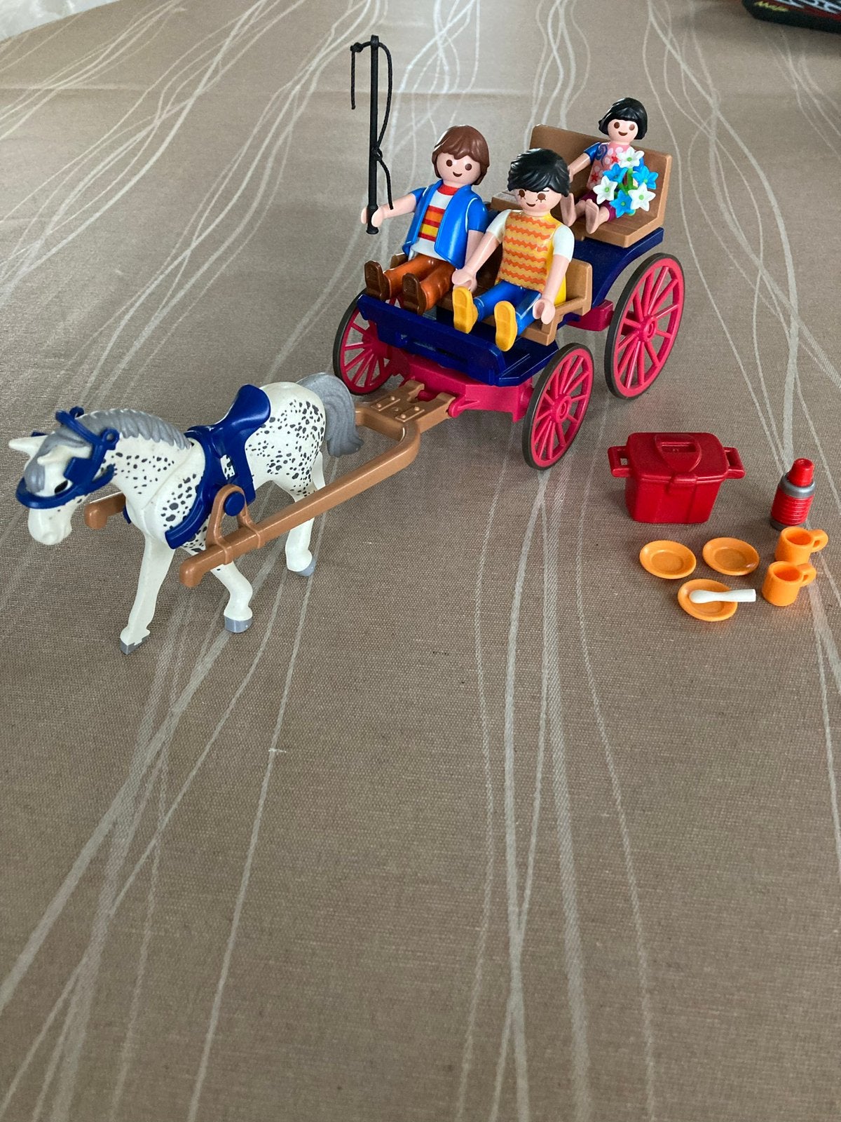 Playmobil paardenkoets met familie 5226, Ophalen of Verzenden, Zo goed als nieuw