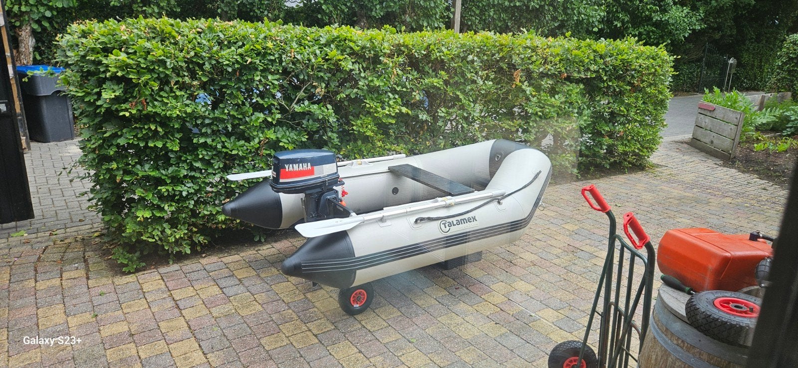 Talamex QLS 250 rubberboot 4 pk Yam 2-takt, 4 pk, Ophalen of Verzenden, Zo goed als nieuw, Peddels