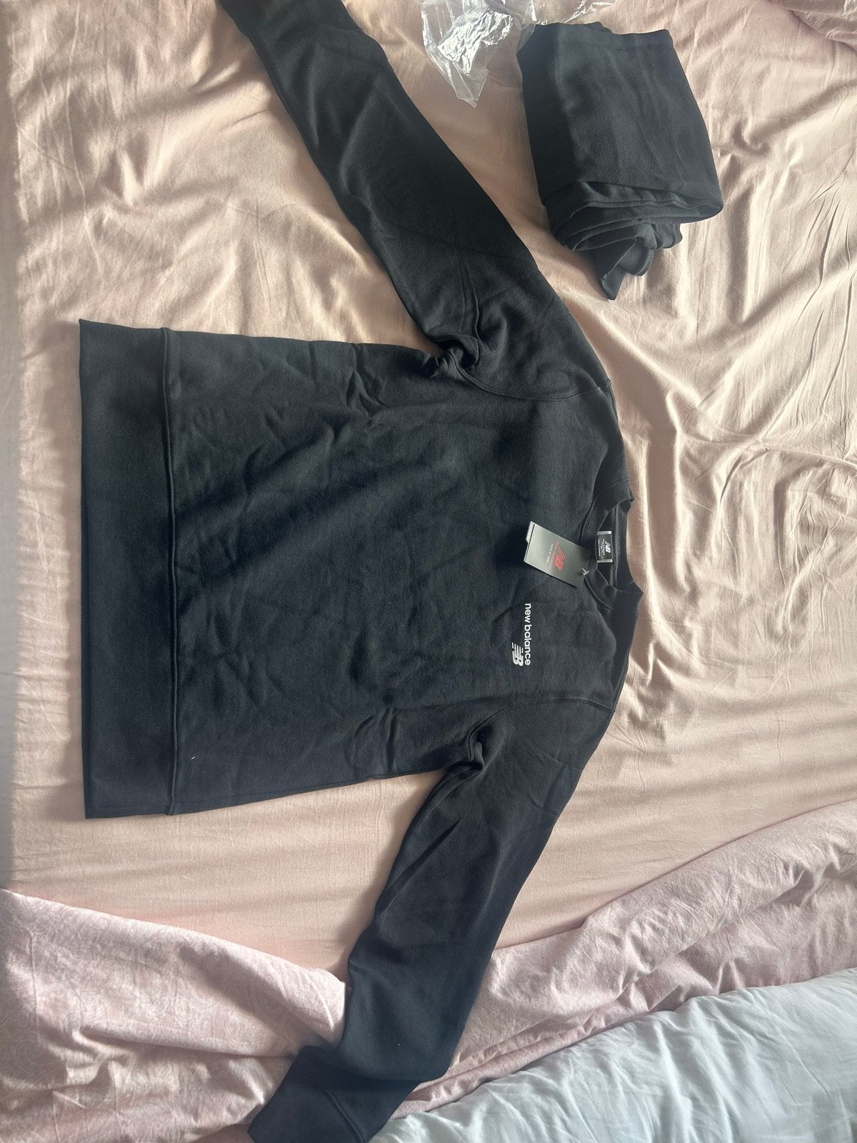 New Balance Trainingspak Zwart - Maat M, Ophalen of Verzenden, Nieuw, Maat 48/50 (M), Zwart
