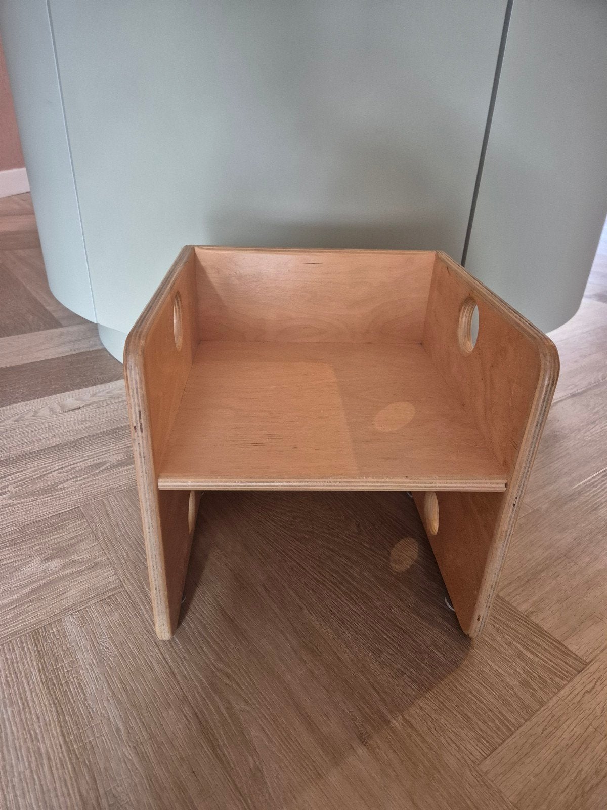 Van Dijk kubusstoel peuter kleuterstoel, Ophalen of Verzenden, Gebruikt, Minder dan 45 cm