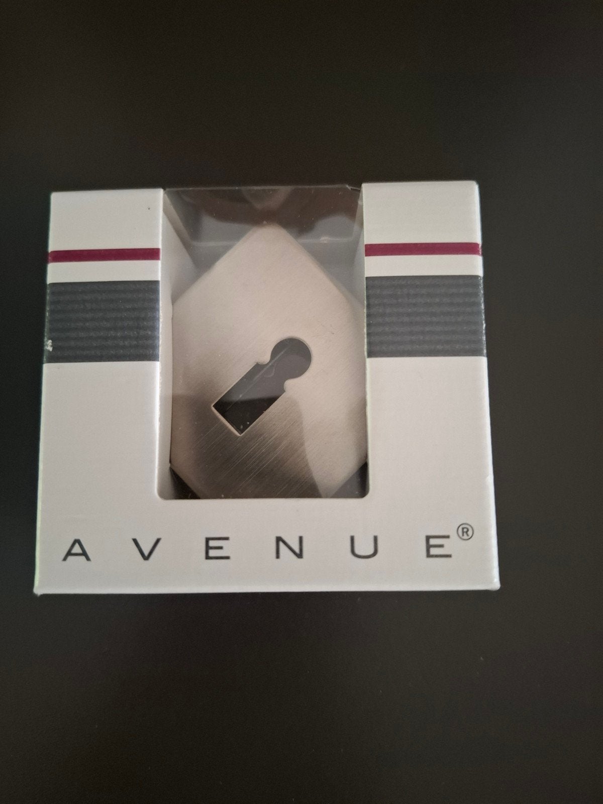 2x slot plaatjes, vierkant RVS, Avenue!, Ophalen of Verzenden, Zo goed als nieuw, Rvs, Slot