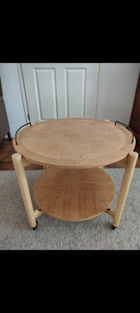 Tafeltje, Huis en Inrichting, Tafels | Bijzettafels, Minder dan 55 cm, Gebruikt, Rond, Hout