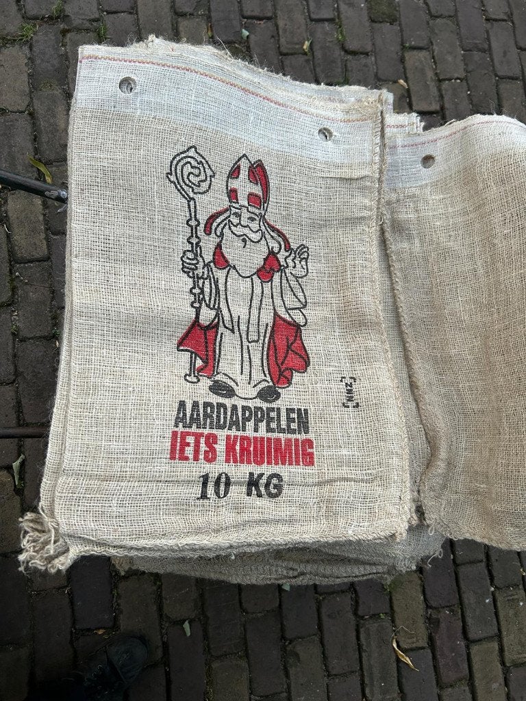 jute aardappel zakken met Sinterklaas erop, Ophalen of Verzenden, Nieuw