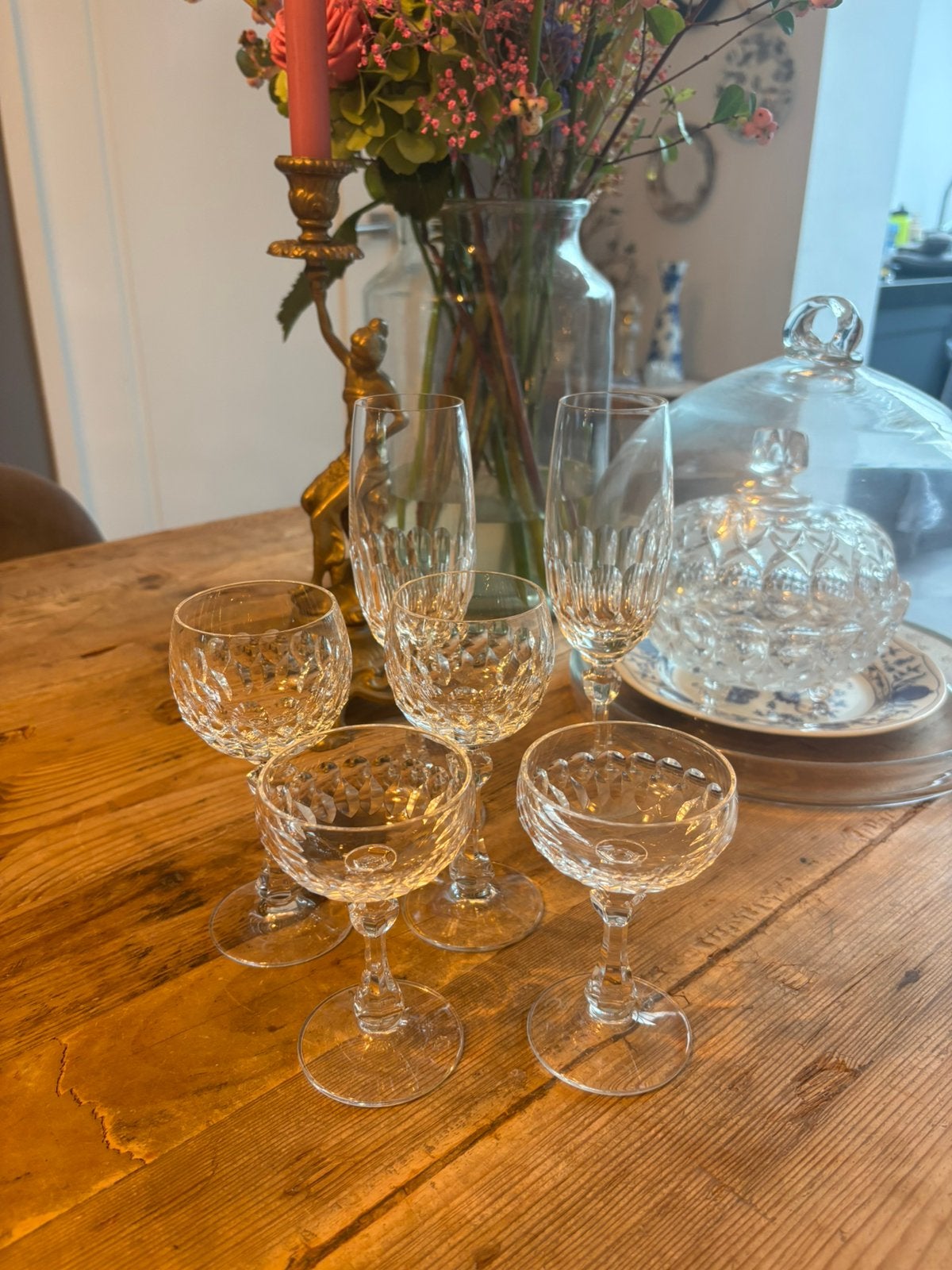 kristallen champagneglazen/coupes/glazen Christinenhütte, Antiek en Kunst, Ophalen of Verzenden